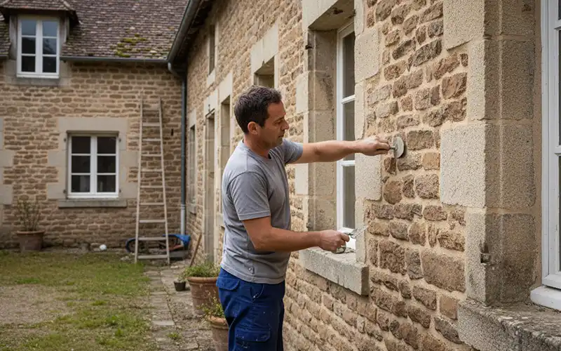Ravalement de façade en pierre et restauration - IB Ravalement