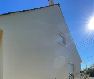 Nettoyage du pignon et mise en peinture après